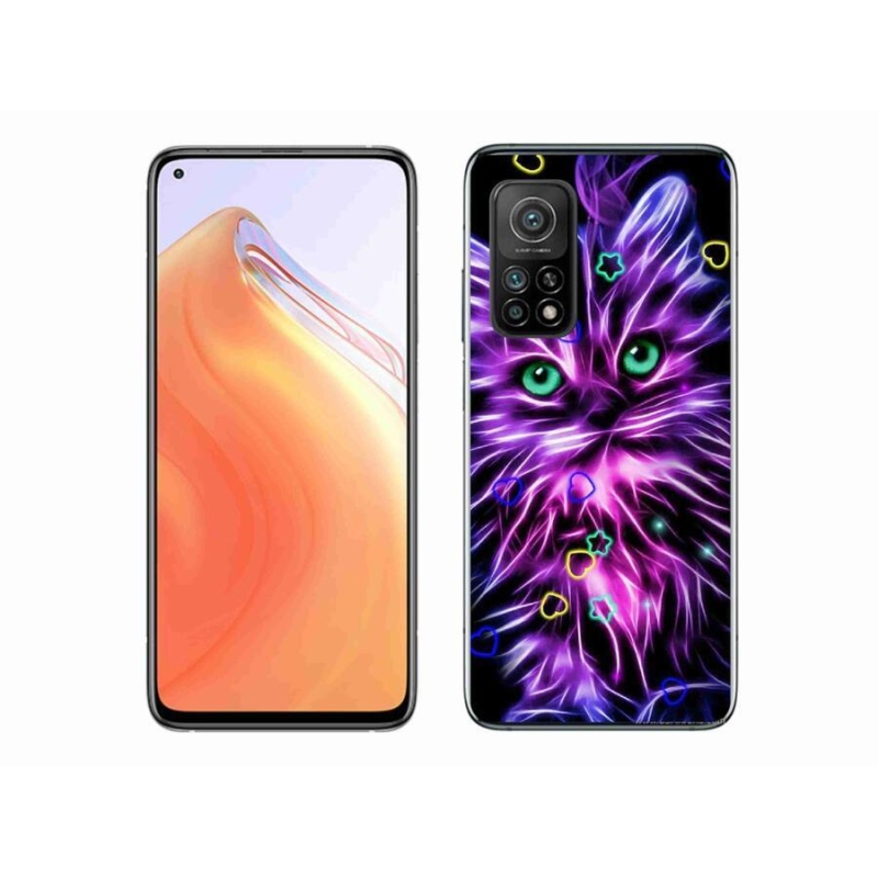 Gél borítás mmCase a Xiaomi Mi 10T Pro 5G számára - absztrakt macska