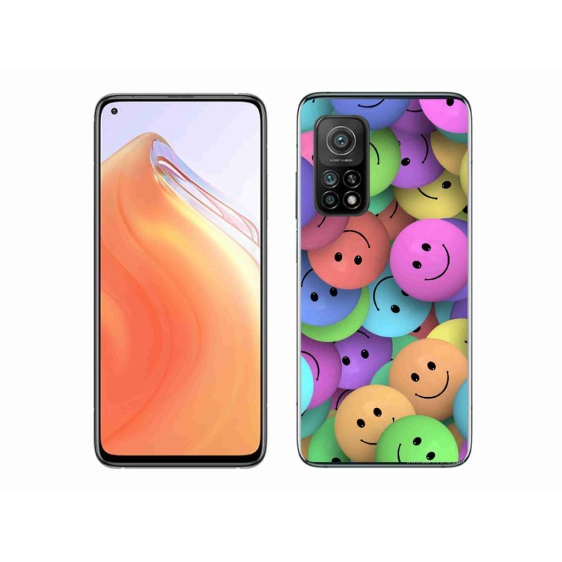 Gél borító mmCase a Xiaomi Mi 10T Pro 5G számára - színes smiley-k