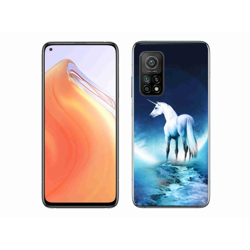 Gél borítás mmCase a Xiaomi Mi 10T Pro 5G számára - fehér egyszarvú