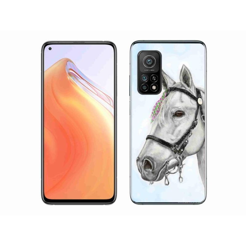 Gél borítás mmCase a Xiaomi Mi 10T Pro 5G-hez - fehér ló 1