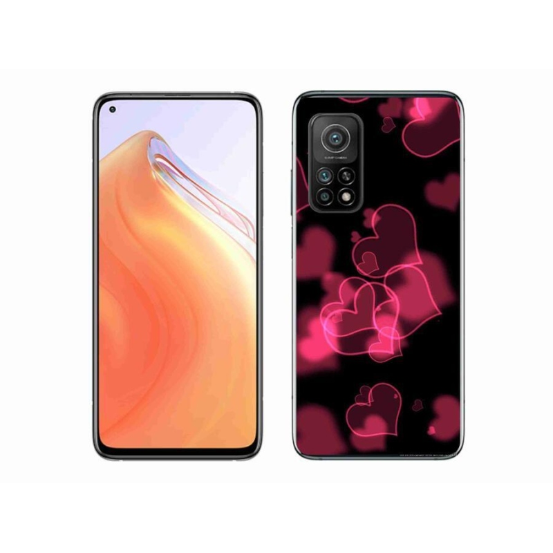 Gél borítás mmCase a Xiaomi Mi 10T Pro 5G-hez - piros szívek