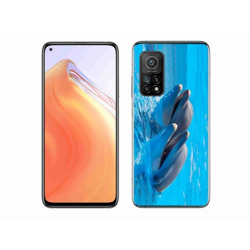 Gél borítás mmCase a Xiaomi Mi 10T Pro 5G számára - delfinek