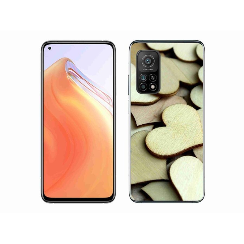 Gél borítás mmCase a Xiaomi Mi 10T Pro 5G-hez - fából készült szívek