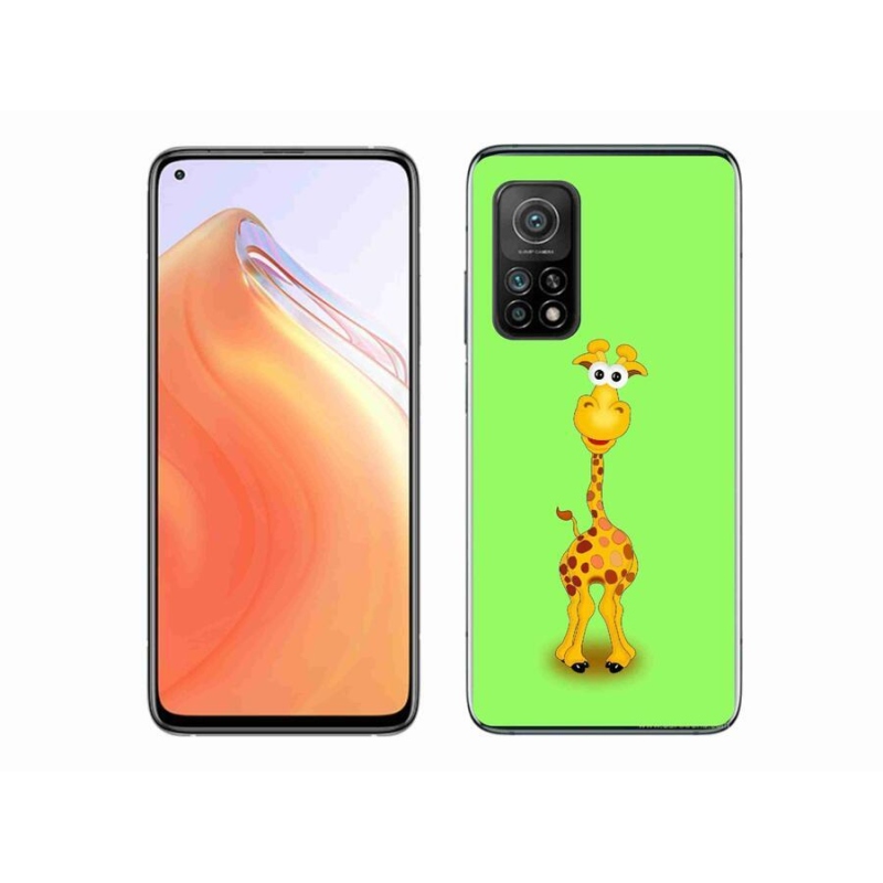 Gél borítás mmCase a Xiaomi Mi 10T Pro 5G számára - rajzfilm zsiráf