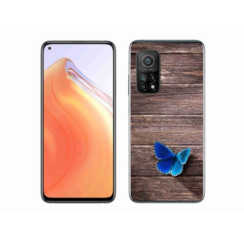 Zselés borítás mmCase a Xiaomi Mi 10T Pro 5G-hez - kék pillangó 1