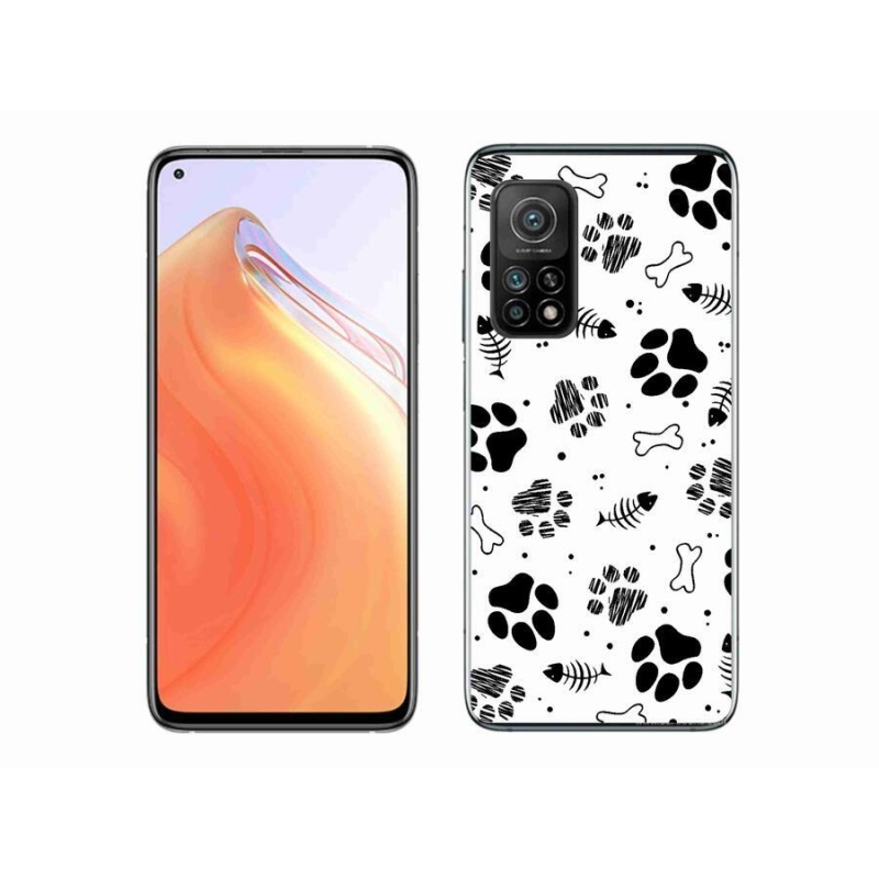 Gél borítás mmCase a Xiaomi Mi 10T Pro 5G-hez - kutyamancsok 1