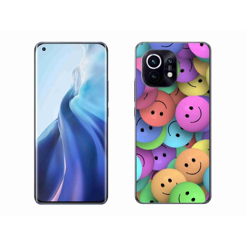 Gél borító mmCase a Xiaomi Mi 11-hez - színes smiley-k