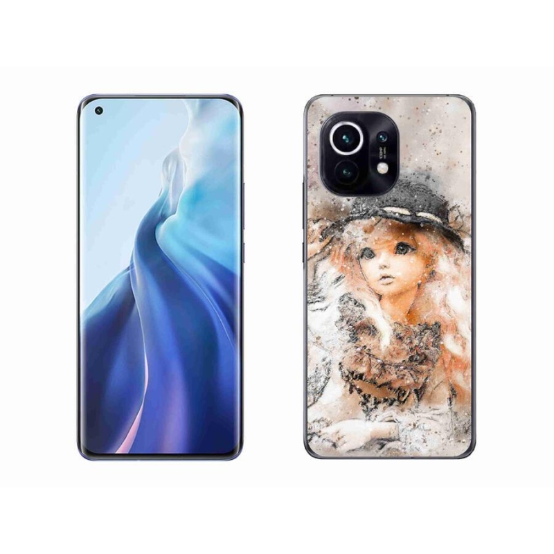 Gél borítás mmCase a Xiaomi Mi 11-hez - lány kalapban