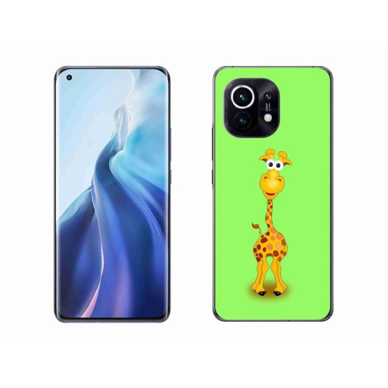Gél borítás mmCase a Xiaomi Mi 11-hez - rajzfilm zsiráf