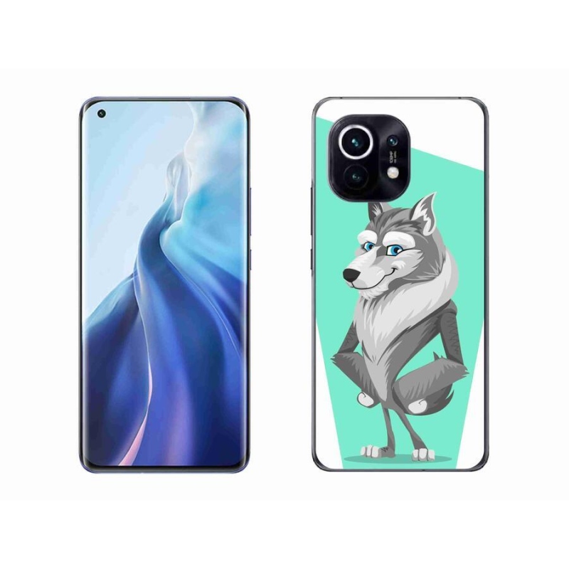 Gél borítás mmCase a Xiaomi Mi 11-hez - rajzfilm farkas