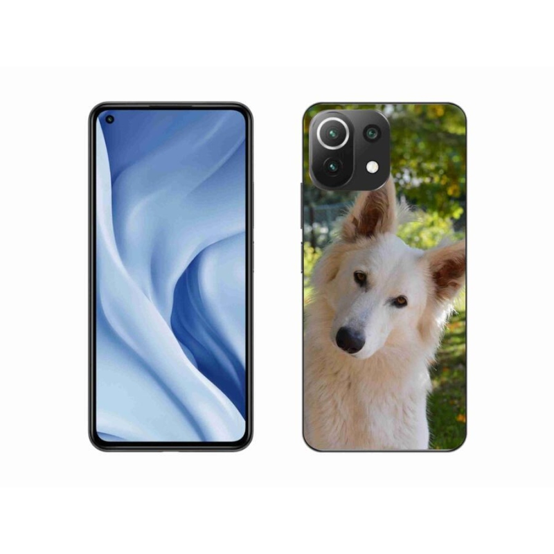 Gél borítás mmCase a Xiaomi Mi 11 Lite 4G/5G-hez - fehér Svájci pásztor 1