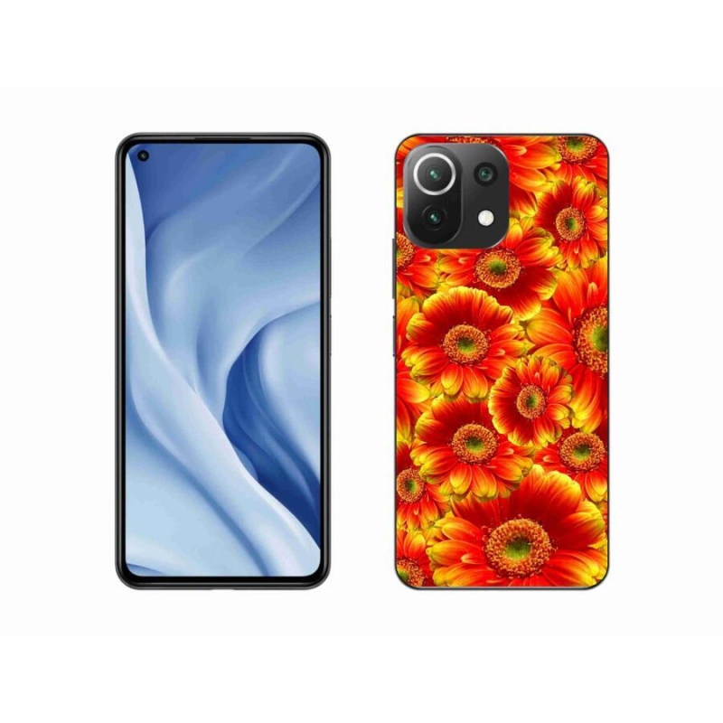 Gél borítás mmCase a Xiaomi Mi 11 Lite 4G/5G-hez - gerbera 1