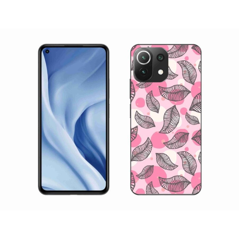 Gél borítás mmCase a Xiaomi Mi 11 Lite 4G/5G-hez - rajzfilmes hulló levelek
