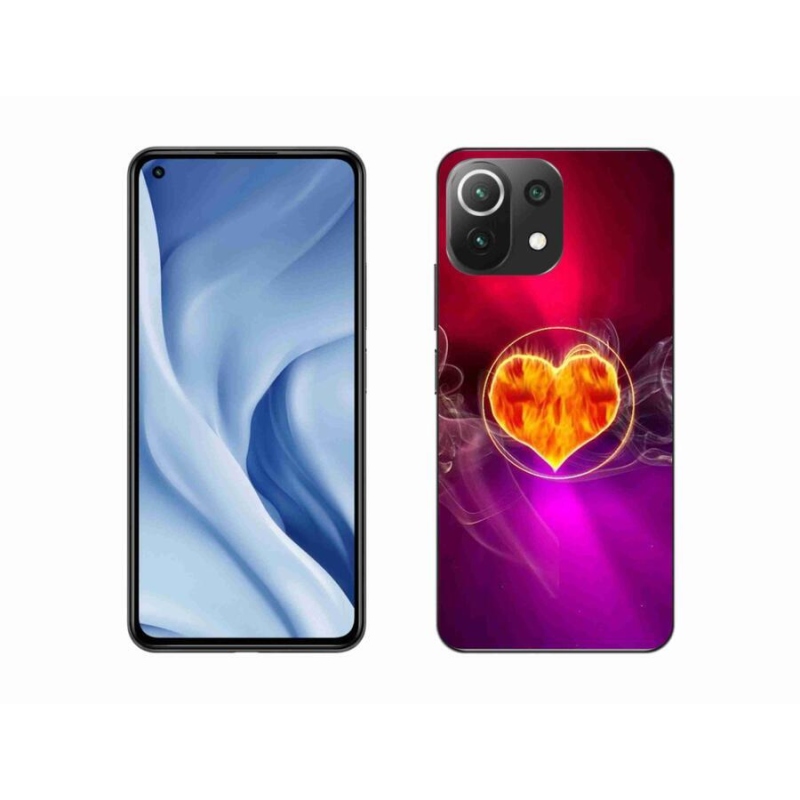 Gél borítás mmCase a Xiaomi Mi 11 Lite 4G/5G készülékhez - tüzes szív