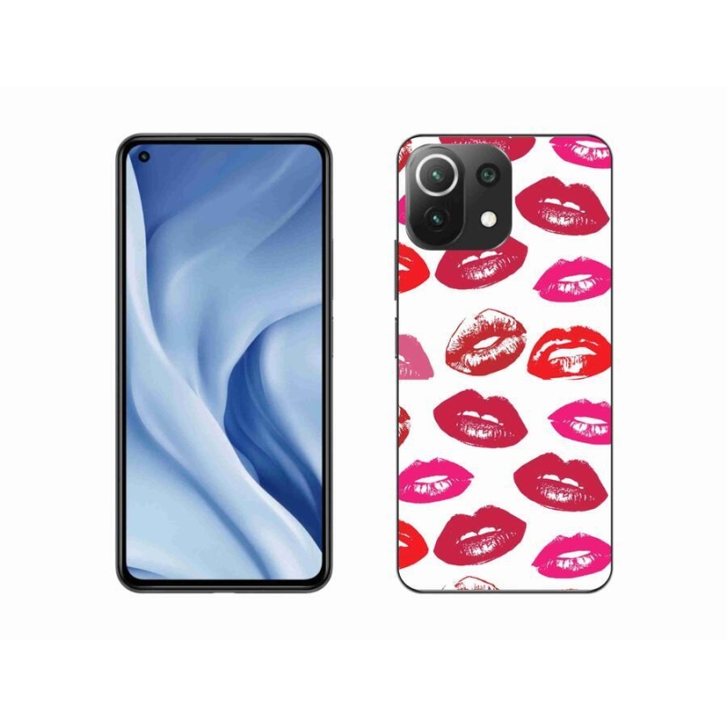 Gél borítás mmCase a Xiaomi Mi 11 Lite 4G/5G készülékhez - ajkak
