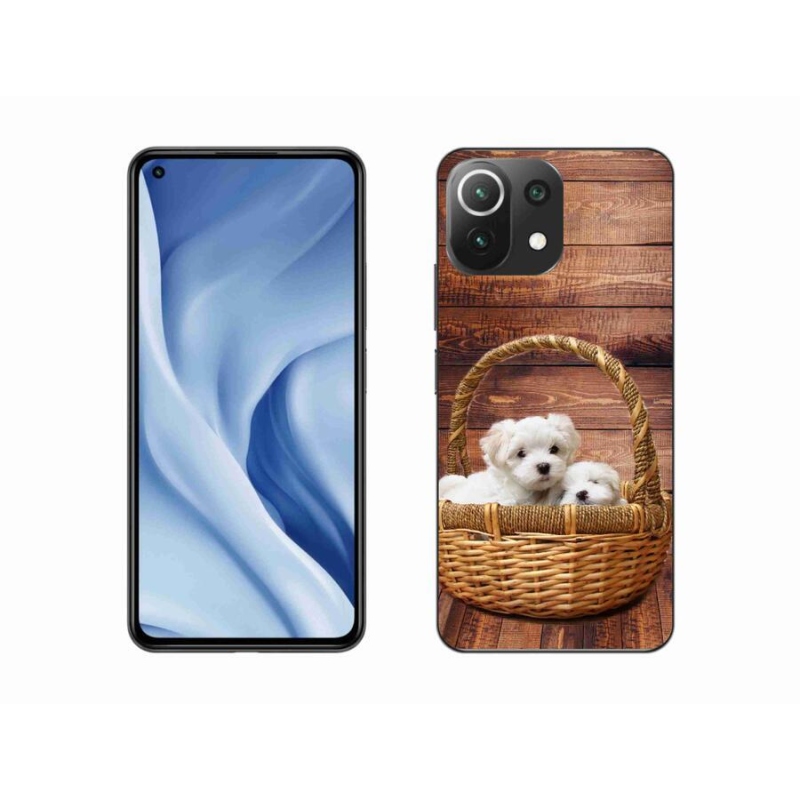 Gél borítás mmCase a Xiaomi Mi 11 Lite 4G/5G-hez - kölyökkutyák