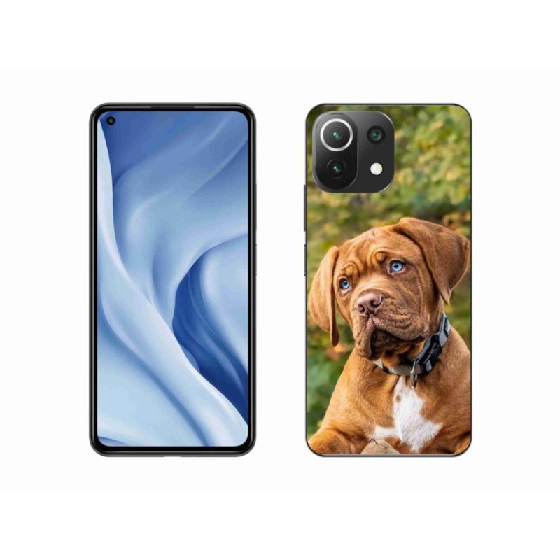 Gél borítás mmCase a Xiaomi Mi 11 Lite 4G/5G-hez - kölyökkutyakék