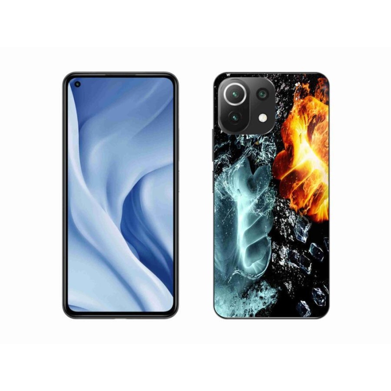 Gél borítás mmCase a Xiaomi Mi 11 Lite 4G/5G-hez - víz és tűz