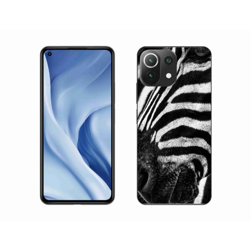 Gél borítás mmCase a Xiaomi Mi 11 Lite 4G/5G készülékhez - zebra