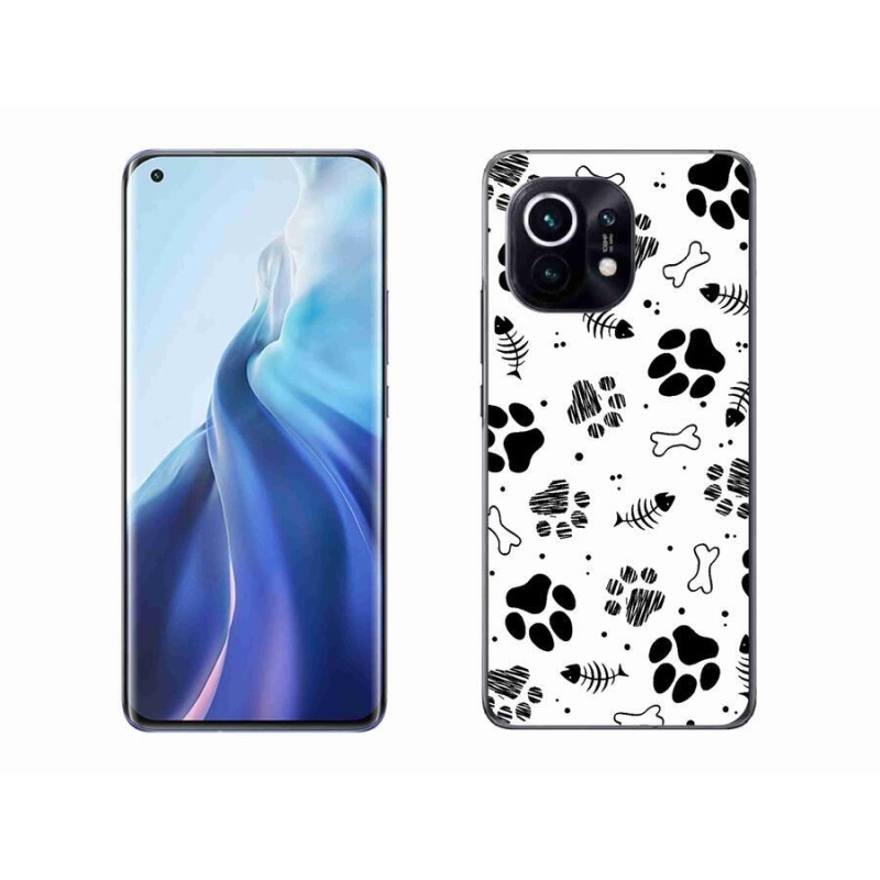 Gél borítás mmCase a Xiaomi Mi 11-hez - kutyamancsok 1