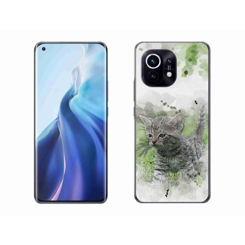 Gél borítás mmCase a Xiaomi Mi 11-hez - aranyos cica 1