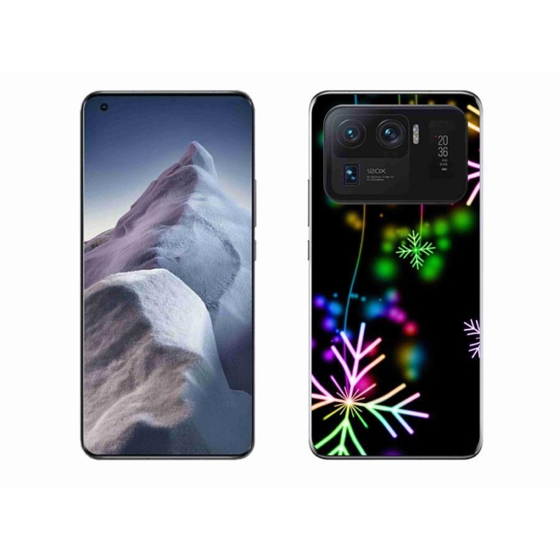 Gél borítás mmCase a Xiaomi Mi 11 Ultra készülékhez - színes pelyhekkel