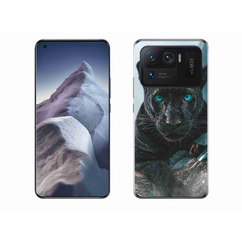 Gél borítás mmCase a Xiaomi Mi 11 Ultra készülékhez - fekete párduc