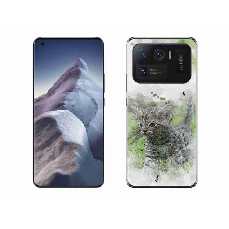 Gél borítás mmCase a Xiaomi Mi 11 Ultra számára - aranyos cica 1