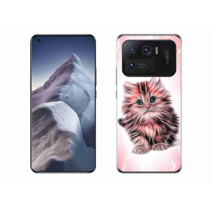 Gél borítás mmCase a Xiaomi Mi 11 Ultra számára - aranyos cica
