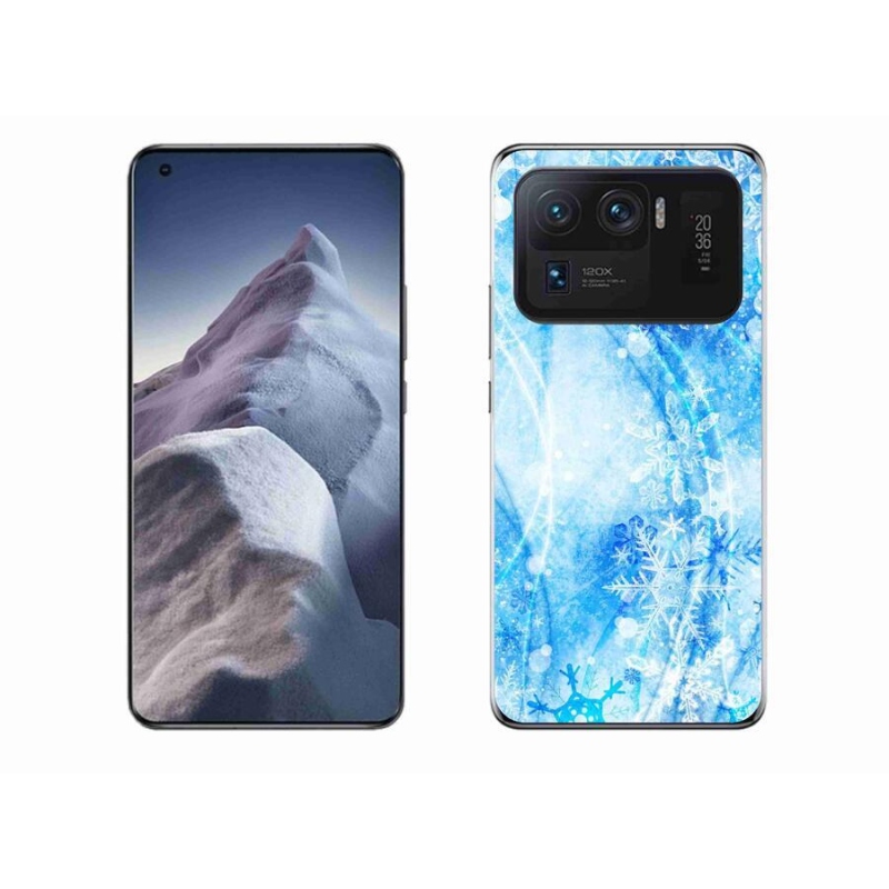Gél borítás mmCase a Xiaomi Mi 11 Ultra készülékhez - hópelyhek