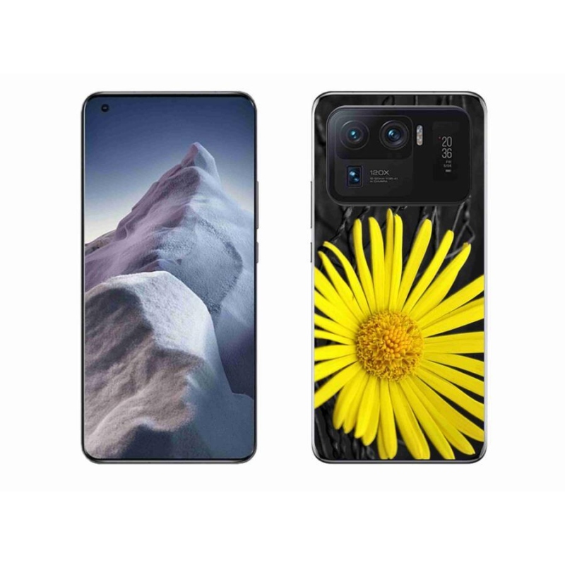 Gél borítás mmCase a Xiaomi Mi 11 Ultra készülékhez - sárga virág