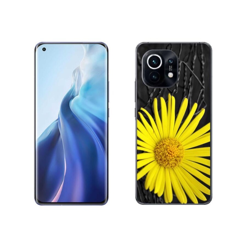 Gél borítás mmCase a Xiaomi Mi 11-hez - sárga virág