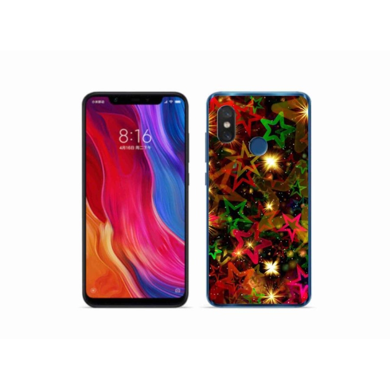Gél borítás mmCase a Xiaomi Mi 8-hoz - színes csillagok