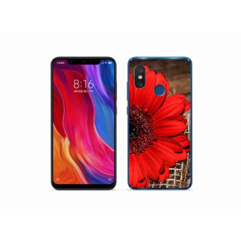 Gél borítás mmCase a Xiaomi Mi 8-hoz - gerbera