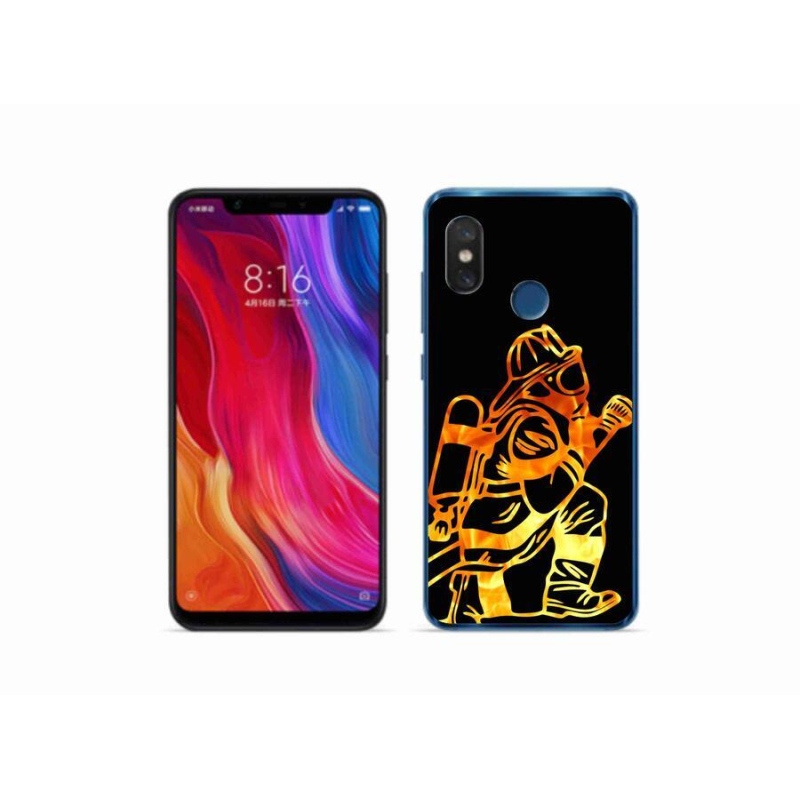 Gél borítás mmCase a Xiaomi Mi 8-hoz - tűzoltó 1