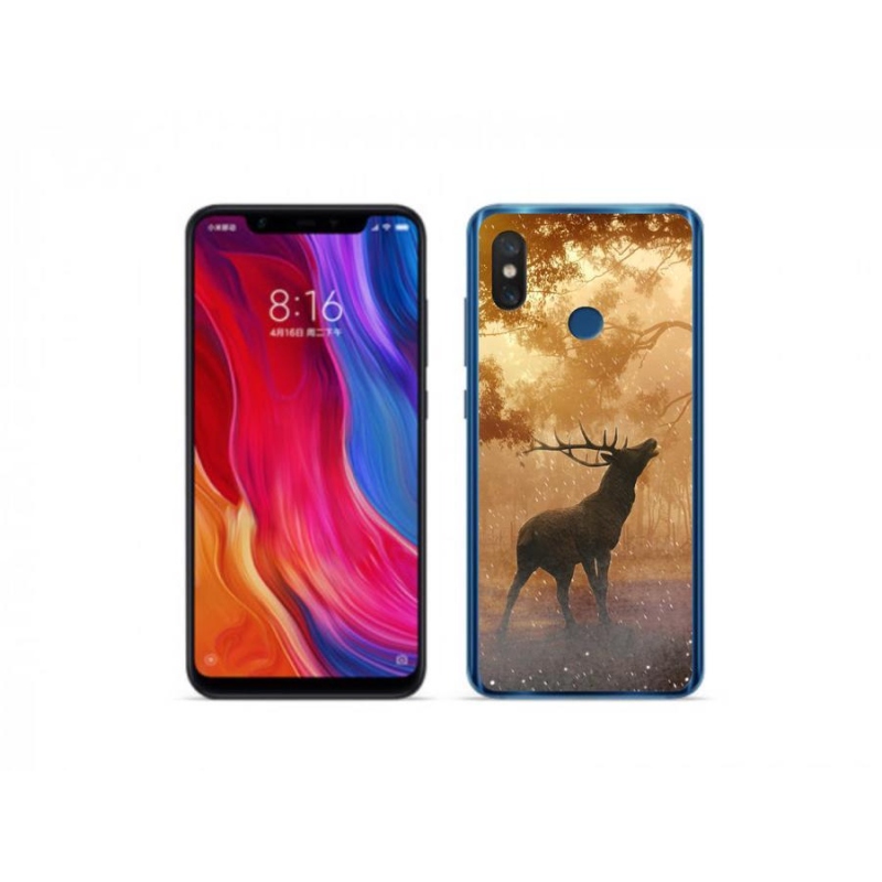 Zselés borítás mmCase a Xiaomi Mi 8-hoz - szarvas a vadonban