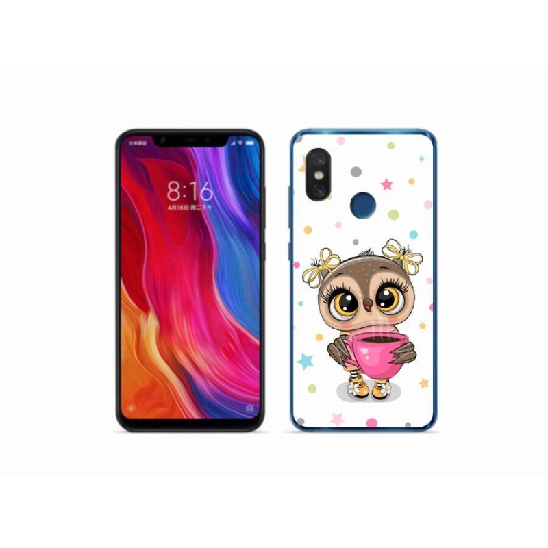 Gél borítás mmCase a Xiaomi Mi 8-hoz - rajzfilm bagoly