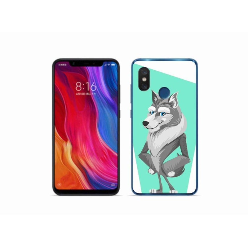 Gél borító mmCase a Xiaomi Mi 8-hoz - rajzfilm farkas