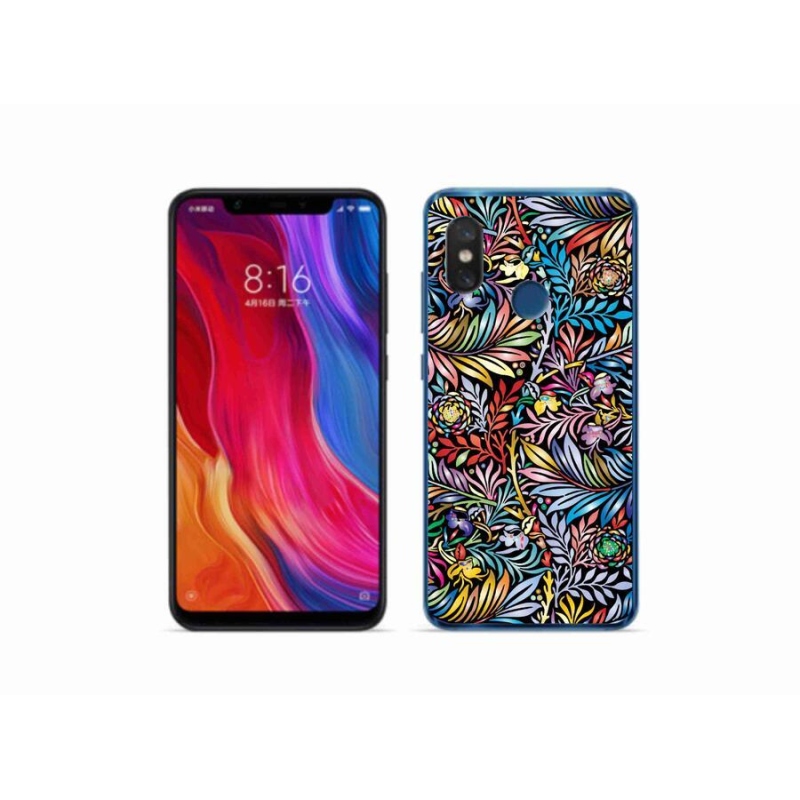 Gél borítás mmCase a Xiaomi Mi 8 - virágok 5