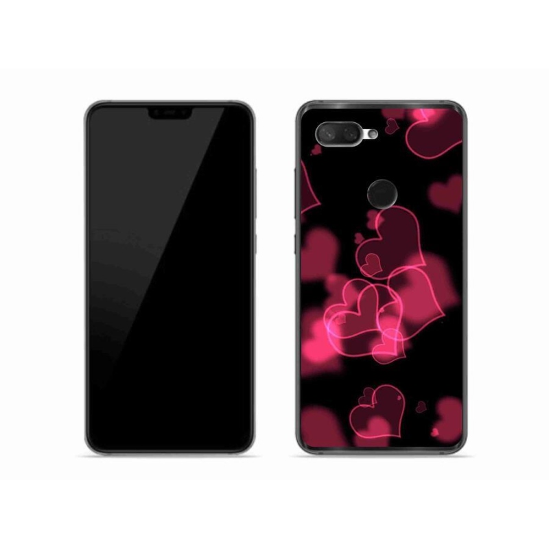 Gél borítás mmCase a Xiaomi Mi 8 Lite készülékhez - piros szívek