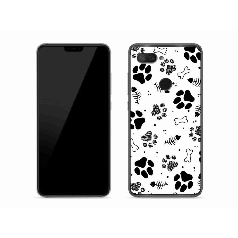 Gél borítás mmCase a Xiaomi Mi 8 Lite-hoz - kutyamancsok 1