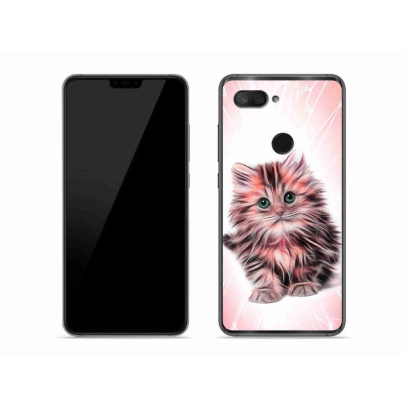 Gél borítás mmCase a Xiaomi Mi 8 Lite számára - aranyos cica