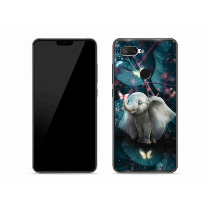 Gél borítás mmCase a Xiaomi Mi 8 Lite készülékhez - aranyos elefánt