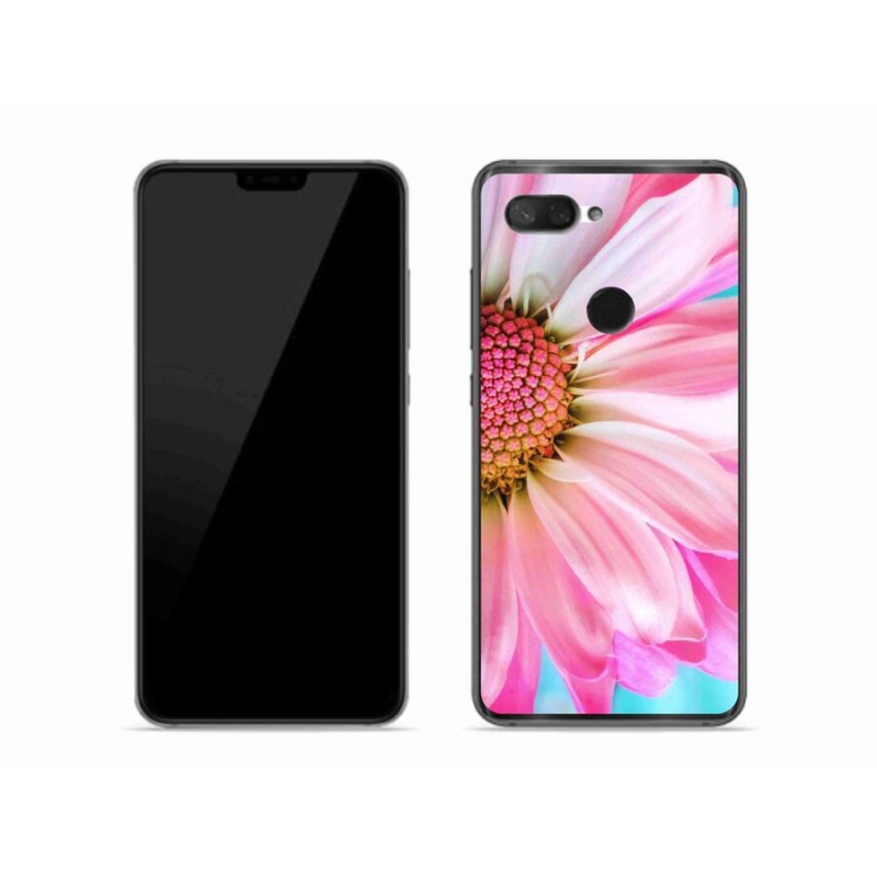 Gél borítás mmCase a Xiaomi Mi 8 Lite készülékhez - rózsaszín virág