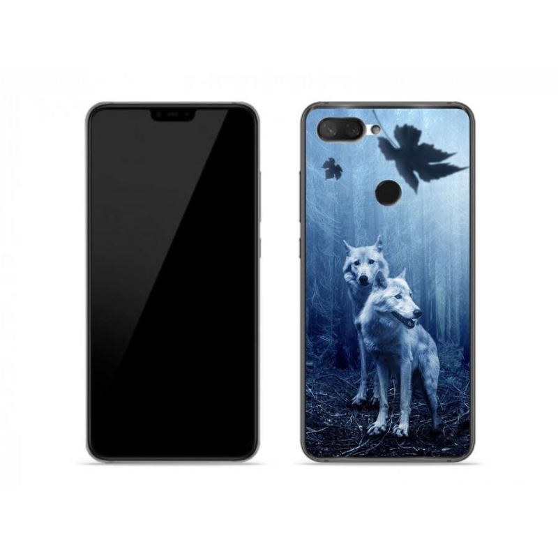 Gél borítás mmCase a Xiaomi Mi 8 Lite számára - farkasok az erdőben