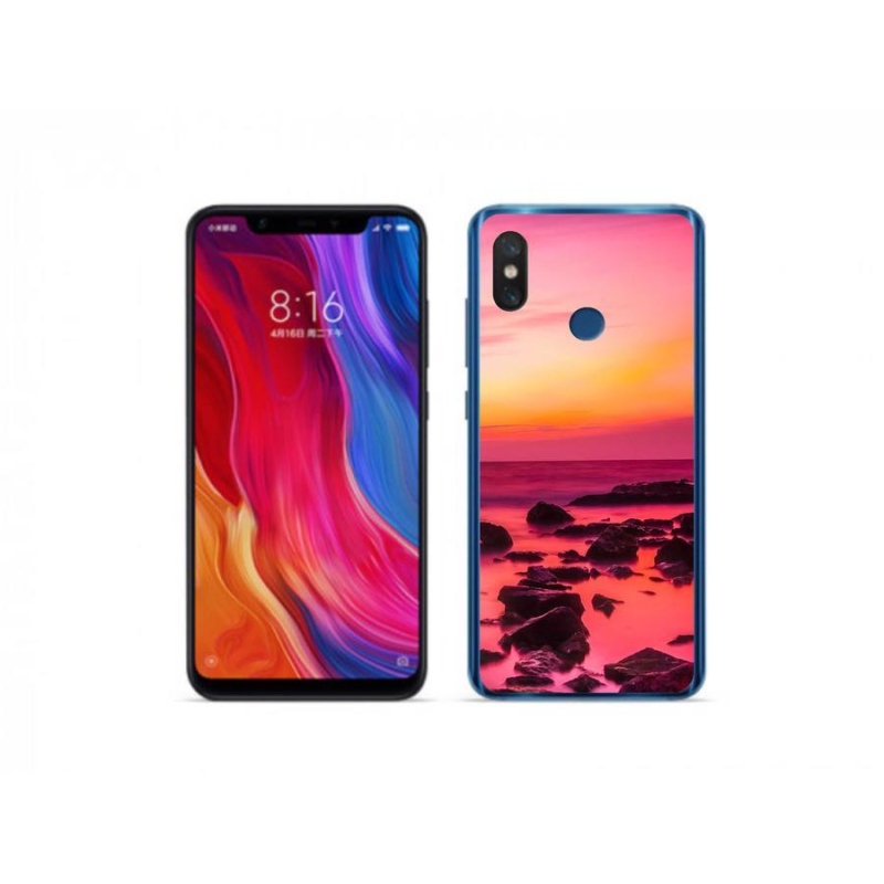 Gél borítás mmCase a Xiaomi Mi 8-hoz - tenger és ragyogás