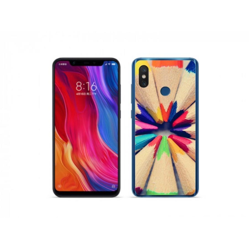 Gél borítás mmCase a Xiaomi Mi 8-hoz - zsírkréták