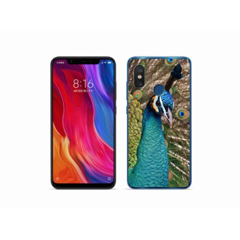Gél borítás mmCase a Xiaomi Mi 8-hoz - páva
