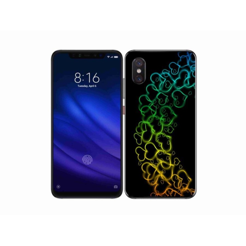 Gél borítás mmCase a Xiaomi Mi 8 Pro készülékhez - színes szívek