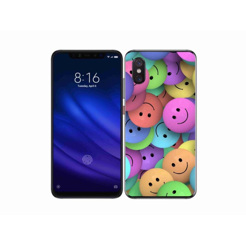 Gél borítás mmCase a Xiaomi Mi 8 Pro számára - színes smiley-k